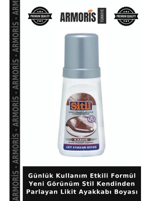 Armoris Günlük Kullanım Etkili Formül Yeni Görünüm Stil Kendinden Parlayan Likit Ayakkabı Boyası