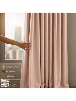 Fluiana Blackout Perde | Pudra Blackout Perde |%100 Karartma Perde|güneş Geçirmez Perde |ışık Geçirmez