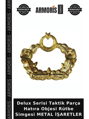Armoris Delux Serisi Taktik Parça Hatıra Objesi Rütbe Simgesi Metal Işaretler
