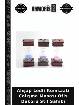 Armoris Ahşap Ledli Kumsaati Çalışma Masası Ofis Dekoru Stil Sahibi