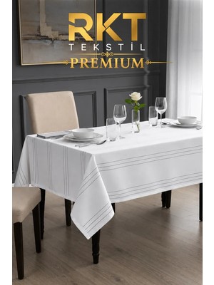 Rkt Tekstil Kalın Dokulu Leke Tutmaz Masa Örtüsü