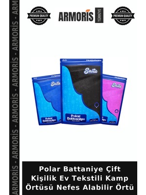 Armoris Polar Battaniye Çift Kişilik Ev Tekstili Kamp Örtüsü Nefes Alabilir Örtü