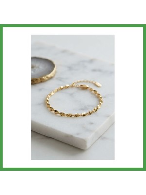 Soi Home cm Gold Renk Burgu Yılan Zincir Model Kadın Bileklik Soı