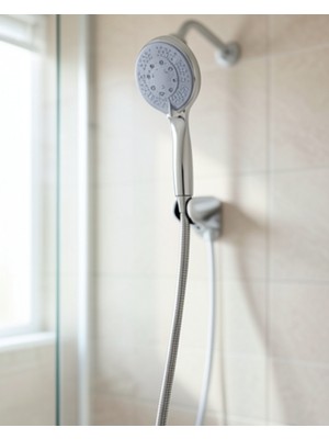Elarque 4 Kademeli El Duşu Seti Spiral Hortumlu Banyo Duş Başlığı