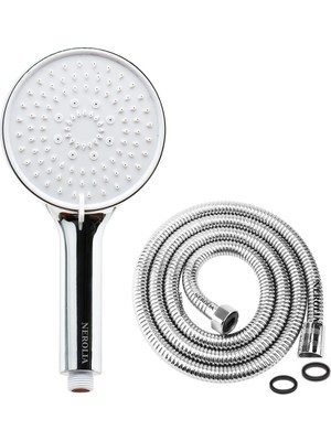 Elarque Huge - Su Tasarruflu Banyo Duş Seti Takımı - 150 cm Spiral Banyo Hortumu