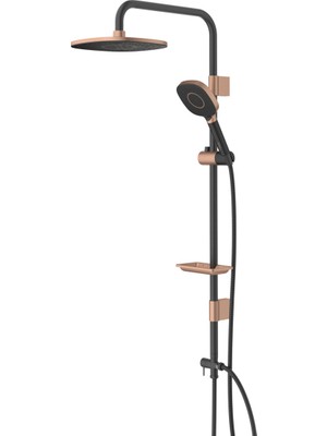 Elarque Coral Soft Tepe Başlıklı Duş Sistemi Seti