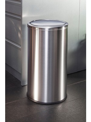 Elarque Vita 30 Lt Döner Kapaklı Banyo Mutfak Ofis Çelik Çöp Kovası