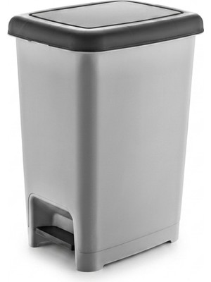 Elarque Pedallı Çöp Kovası 25 Litre | Kapaklı Plastik Mutfak Banyo Ev Ofis Tipi