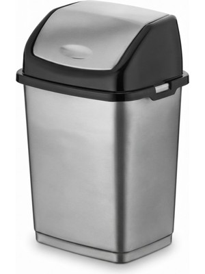 Elarque Sallanan Kapaklı Çöp Kovası 18 Litre | Kapaklı Plastik Mutfak Banyo Ev Ofis
