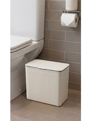 Elarque 11 Litre Banyo Çöp Kovası Iki Yönlü Açılır Kapak