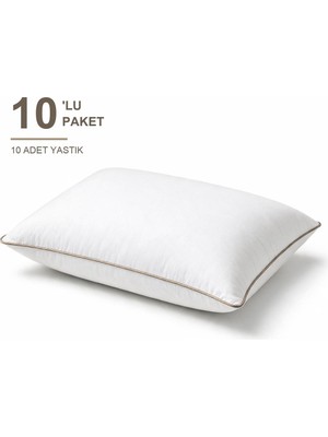 Elarque Biyeli Yastık 10'li Paket 50X70 cm 600 gr Boncuk Silikon Dolgulu