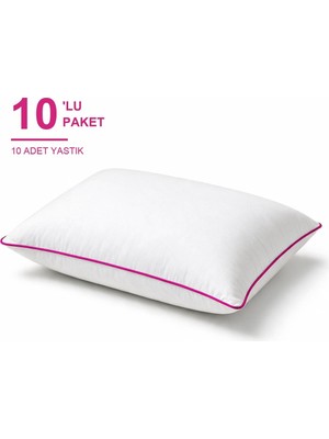 Elarque Comfort Touch Biyeli Yastık 10'li Paket 50X70 cm 900 gr Boncuk Silikon