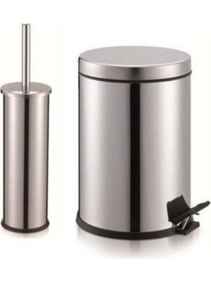 Elarque Banyo Seti 5 Litre Çöp Kovası + Tuvalet Fırçası