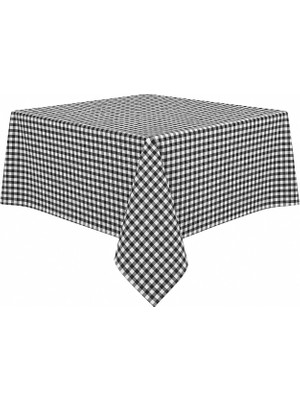 Happy Trend 168 cm Siyah Sofra ÖRTÜSÜ,%100 Pamuk, Piknik Örtüsü, Zifir Sofra Masa Örtüsü (Siyah 162 x 168 Cm)
