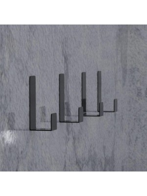 Happy Trend Yapışkanlı Askılık Kapı Arkası Bornoz Askılığı Yapışkanlı Mutfak Banyo Askısı Havlu Askılığı Elbise Askılığı 4'lü Set 3m Yapışkanlı Tasarım MT75S