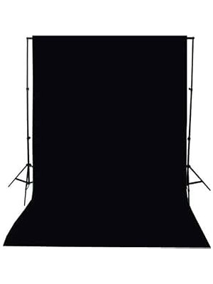 Happy Trend Screen-Siyah Fon Perde (2X3M)-% 100 Pamuk