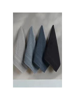 Happy Trend Havlu Seti | El, Yüz ve Saç Havlusu | 50X90 cm -%100 Pamuk Havlu - Havlu Takımı (Gri)