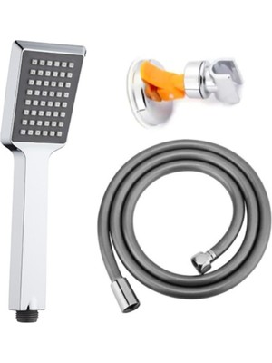 Elarque Duş Başlığı + Vakumlu Mafsal + Pvc Duş Hortumu Duş Takımı Seti