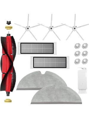 Royal Rain Store Xiaomi Roborock S5 Max S6 Max S6 Pure S6 Maxv S50 S51 S55 S60 S65 S5 S6 Elektrikli Süpürge Için Aksesuar Kiti. Roborock Ana Fırça Hepa Filtre Yan Fırçaları Için Yedek Parçalar, Temizleme Bezleri