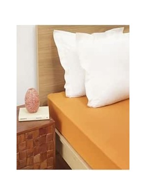 Happy Trend Çift Kişilik Lastikli Penye Çarşaf 160X200 - Turuncu
