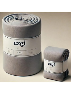 Happy Trend Tek Kişilik 120 x 200 Gri Ranforce Dokuma Lastikli Çarşaf ve Yastık Kılıfı, EZGISET120