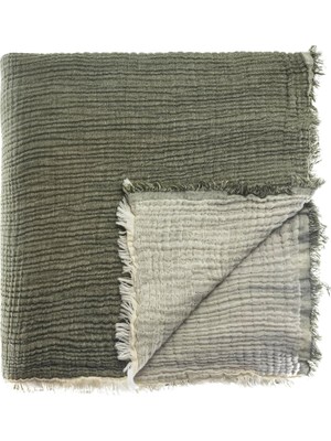 Happy Trend - Müslin Pike Tek Kişilik, 100% Pamuk 4 Katlı Kaliteli Müslin Yatak Örtüsü, Dekoratif Şık Yumuşak Hafif Yazlık Pike (Haki Yeşil, Tek Kişilik 160X220 Cm)