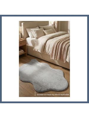 Bezos Youdayhomecollection Poly Peluş Post Şeklinde Halı Model Oturma Odası Halısı · Ebat: 100X150 BZS10