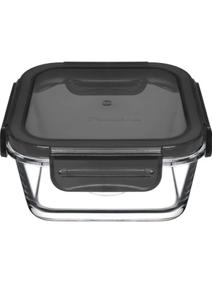Royal Rain Store Paşabahçe Lockıelock Saklama Kabı 355 cc Plastik Gri Kapaklı