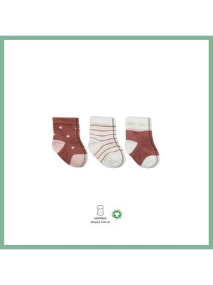 Bşk Virgo 3'lü Penye Kız Soket Çorap 10112 Pudra · Beden: 0-3 Ay · Renk: Pudra BSK2026