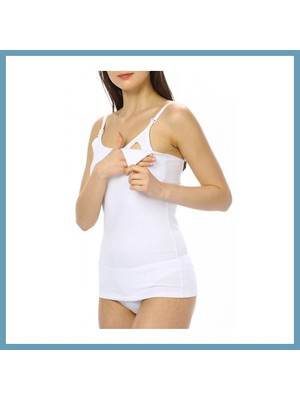 Bezos Emzirme Atleti 1268 White · Beden: L · Renk: White MBT06