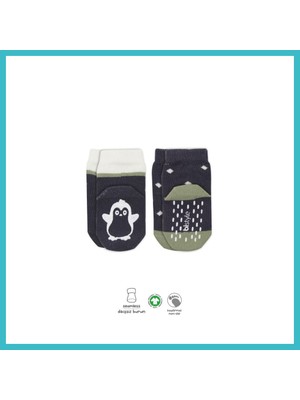 Defne Store Hayvan Figürlü Kaymaz Erkek Soket Çorap 2'li BS10119 Antrasit · Renk: Antrasit · Beden: 12-24 Ay Dfnbez