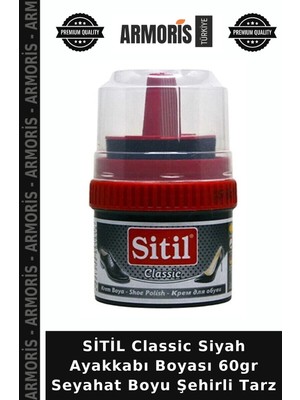 Armoris Sitil Classic Siyah Ayakkabı Boyası 60GR Seyahat Boyu Şehirli Tarz