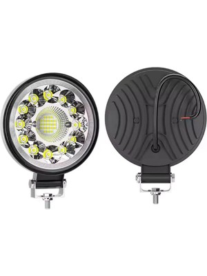 Royal Rain Store Astraled 2 Adet 33LED 12-24 Volt Yuvarlak Spot Far Oto Çalışma Lambası Atv Kamyon Tır Traktör Offroad 12-24V IP65 Su Geçirmezlik