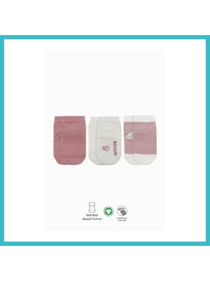 Defne Store Nessiworld Puanlı Kaymaz Penye Soket Çorap 3'lü BS10108 Pudra · Beden: 0-3 Ay · Renk: Pudra Dfnbez