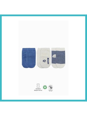 Defne Store Nessiworld Puanlı Kaymaz Penye Soket Çorap 3'lü BS10108 Indigo(Adet Fiyatıdır) · Beden: 0-3 Ay · Renk: Indigo Dfnbez