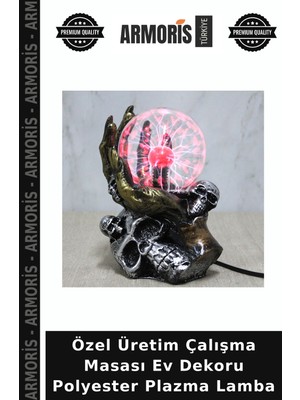 Armoris Özel Üretim Çalışma Masası Ev Dekoru Polyester Plazma Lamba