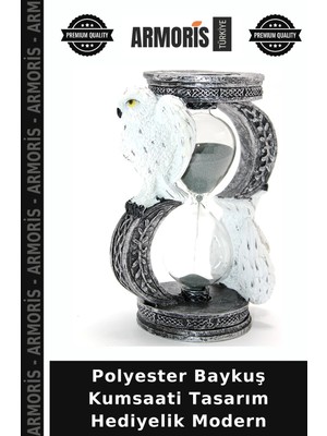 Armoris Polyester Baykuş Kumsaati Tasarım Hediyelik Modern