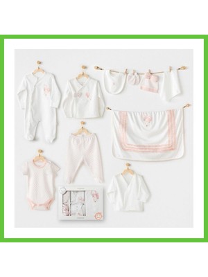 Bezos AC25551 Newborn Set Pınk Baloons 10'lu Hastane Çıkışı Ekru · Beden: 0-3 Ay · Renk: Ekru Dmc