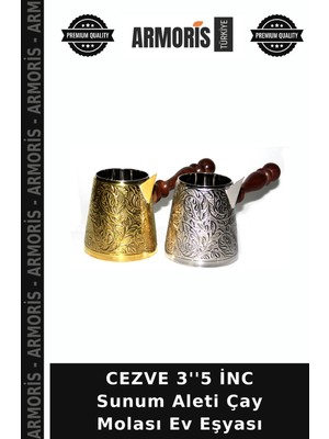 Armoris Cezve 3''5 Inc Sunum Aleti Çay Molası Ev Eşyası