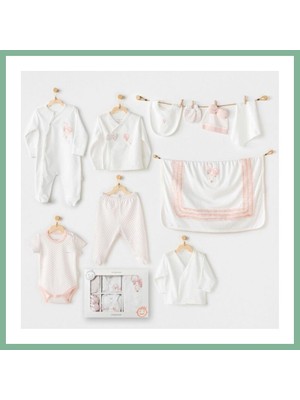 Bşk Virgo AC25551 Newborn Set Pınk Baloons 10'lu Hastane Çıkışı Ekru · Beden: 0-3 Ay · Renk: Ekru BSK2026