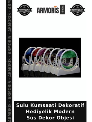 Armoris Sulu Kumsaati Dekoratif Hediyelik Modern Süs Dekor Objesi