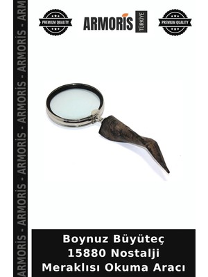 Armoris Boynuz Büyüteç 15880 Nostalji Meraklısı Okuma Aracı