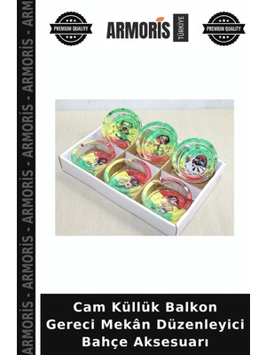 Armoris Cam Küllük Balkon Gereci Mekân Düzenleyici Bahçe Aksesuarı