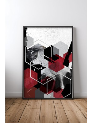 Keyf Home Digital Landscape Part 1 Siyah Çerçeveli Mdf Tablo Poster Salon Duvar Dekoru Hediye