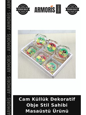 Armoris Cam Küllük Dekoratif Obje Stil Sahibi Masaüstü Ürünü