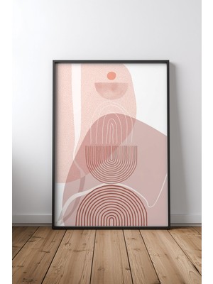 Keyf Home Boho Desert 2 Siyah Çerçeveli Mdf Tablo Poster Salon Duvar Dekoru Hediye