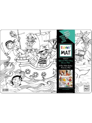 Akademi Çocuk Funny Mat- Korsanlar - 33,5X48CM
