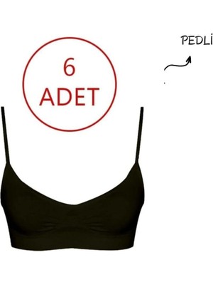Royal Rain Store Forever More 6'lı Kadın Ince Pedli Askılı Dikişsiz Esnek Büstiyer