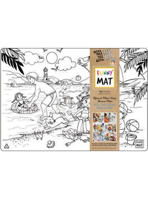Akademi Çocuk Funny Mat - Yaz 33,5 x 48 cm