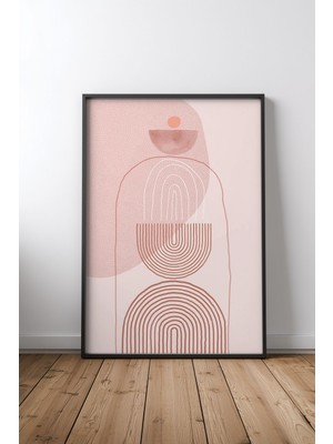 Keyf Home Mid Century Modern Vibe Iı Siyah Çerçeveli Mdf Tablo Poster Salon Duvar Dekoru Hediye